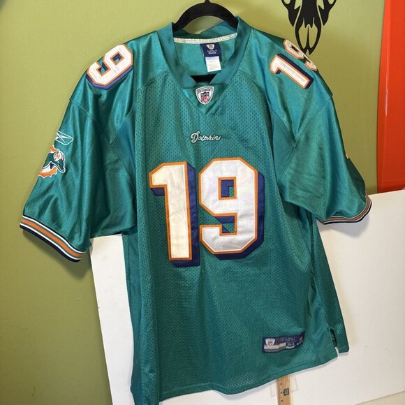 Miami Dolphins Brandon Marshall NFL Reebok Jersey Medium SIZE 54 - Picture 1 of 14
